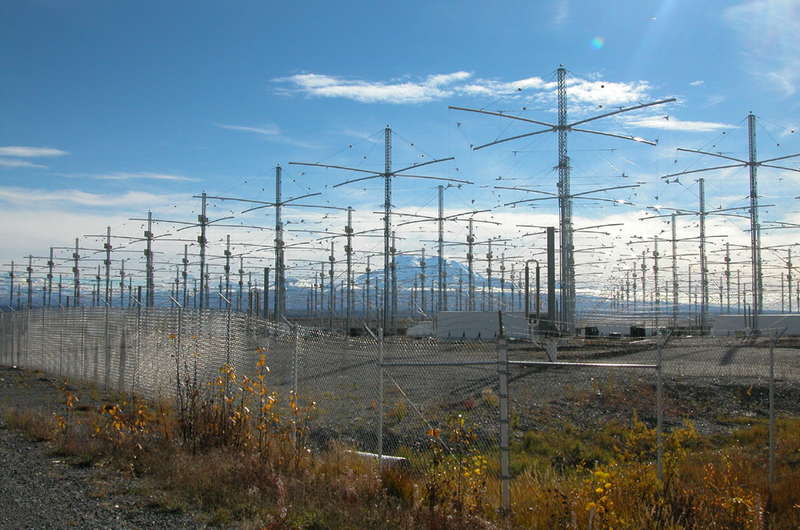 El Ionospheric Research Instrument (IRI) del HAARP. Foto: Wikimedia Commons.